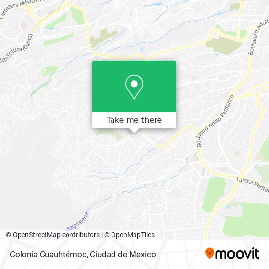 Mapa de Colonia Cuauhtémoc