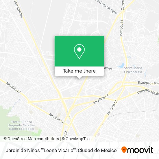 Jardín de Niños ""Leona Vicario"" map