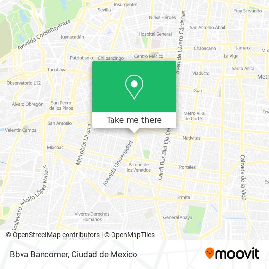 Bbva Bancomer map