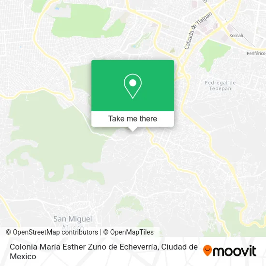 Mapa de Colonia María Esther Zuno de Echeverría