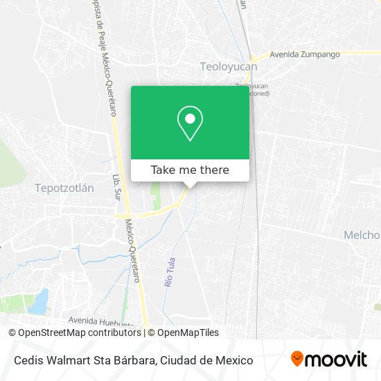 Cedis Walmart Sta Bárbara map