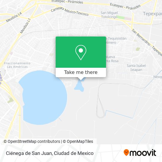 Ciénega de San Juan map