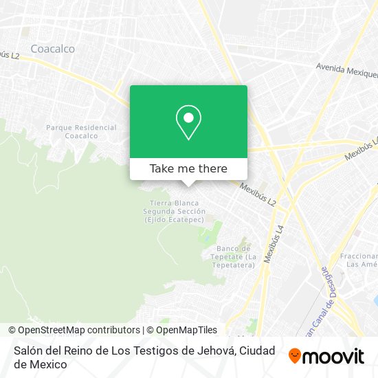 Salón del Reino de Los Testigos de Jehová map