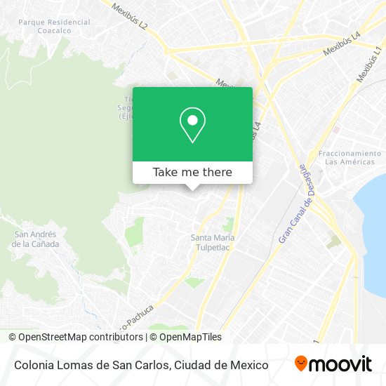 Mapa de Colonia Lomas de San Carlos