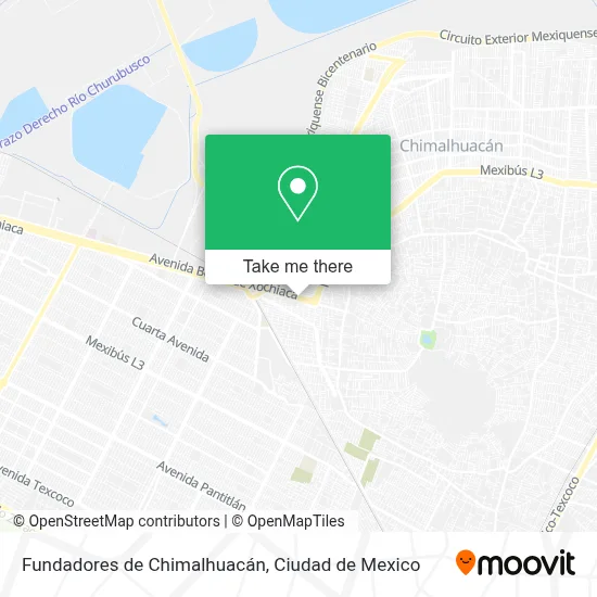 Fundadores de Chimalhuacán map