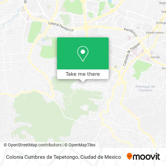 Mapa de Colonia Cumbres de Tepetongo