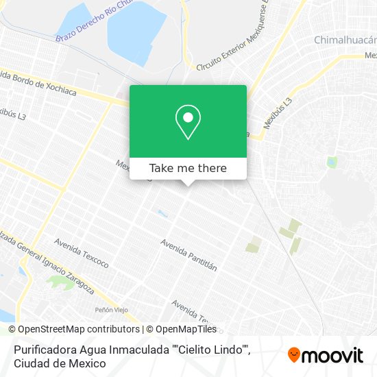 Mapa de Purificadora Agua Inmaculada ""Cielito Lindo""