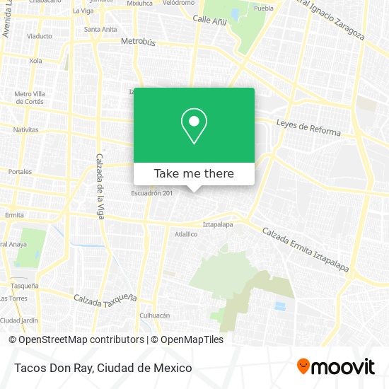 Mapa de Tacos Don Ray