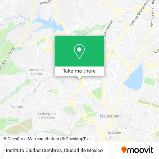 Mapa de Instituto Ciudad Cumbres