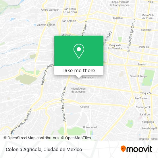 Colonia Agrícola map