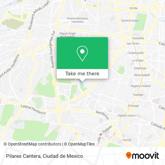 Pilares Cantera map