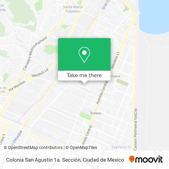 Mapa de Colonia San Agustín 1a. Sección