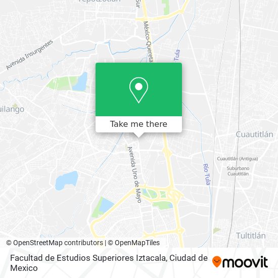 Facultad de Estudios Superiores Iztacala map