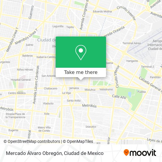 Mercado Álvaro Obregón map