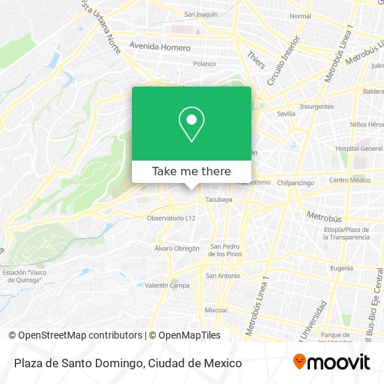 Plaza de Santo Domingo map