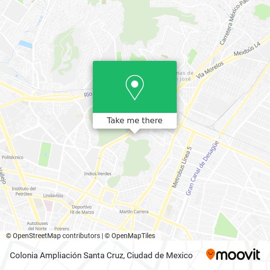 Mapa de Colonia Ampliación Santa Cruz