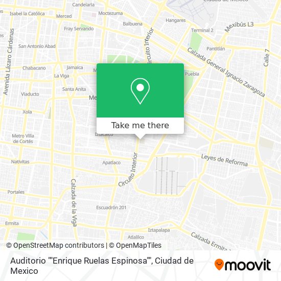 Mapa de Auditorio ""Enrique Ruelas Espinosa""