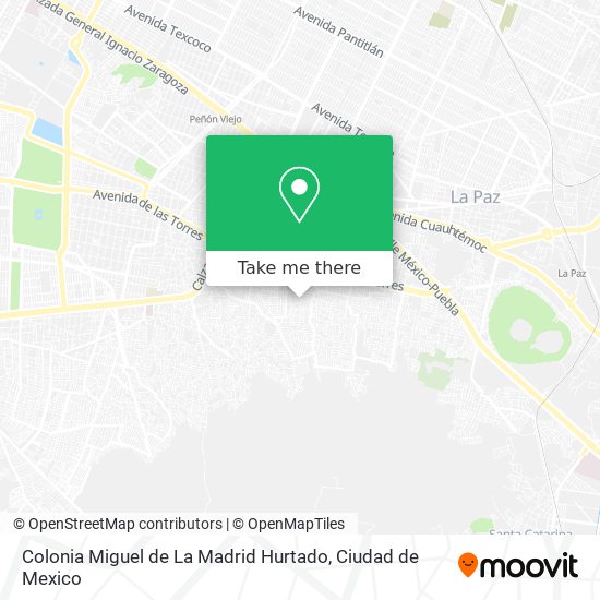 Colonia Miguel de La Madrid Hurtado map