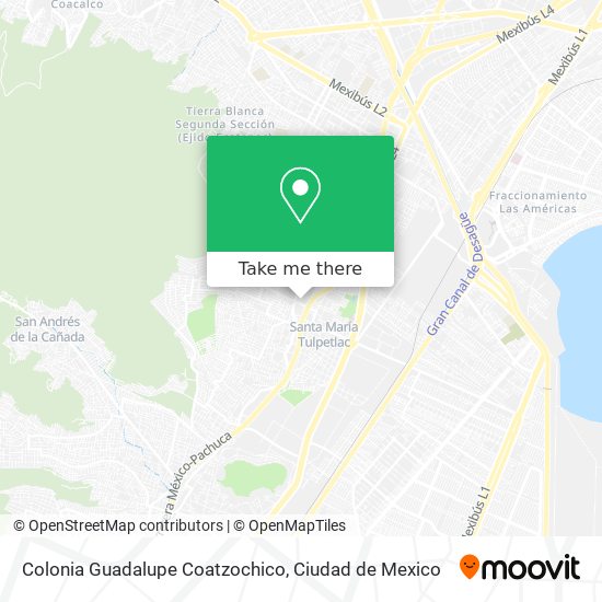 Mapa de Colonia Guadalupe Coatzochico