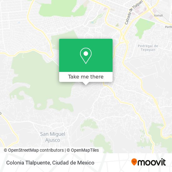 Mapa de Colonia Tlalpuente