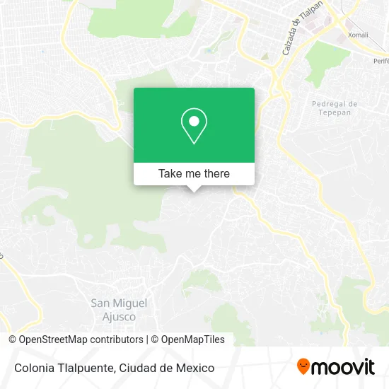 Mapa de Colonia Tlalpuente