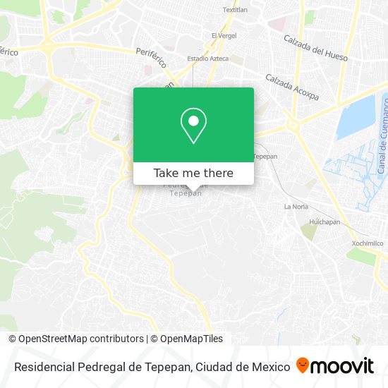 Residencial Pedregal de Tepepan map