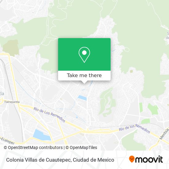 Mapa de Colonia Villas de Cuautepec