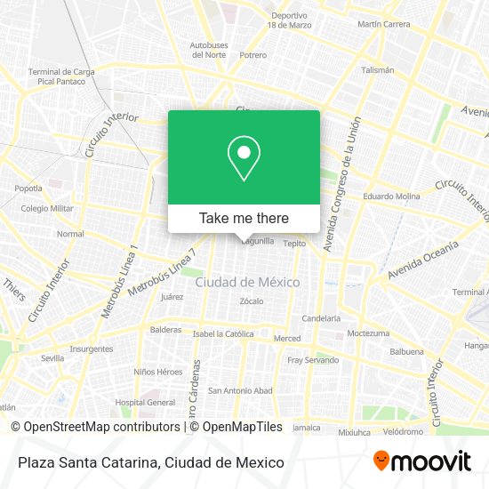 Plaza Santa Catarina map