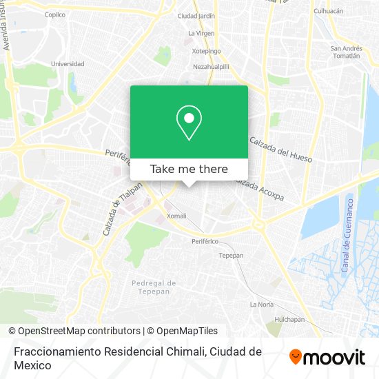 Fraccionamiento Residencial Chimali map