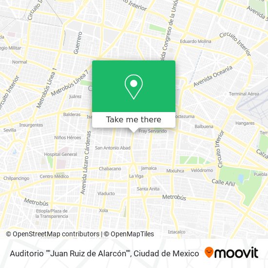 Auditorio ""Juan Ruiz de Alarcón"" map