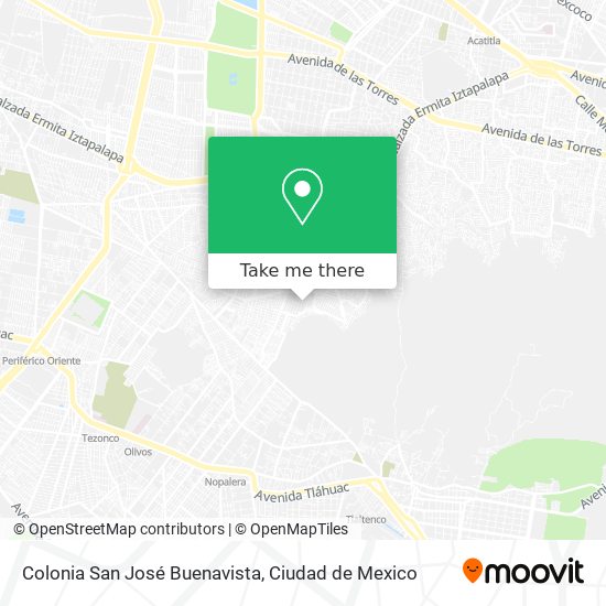 Mapa de Colonia San José Buenavista