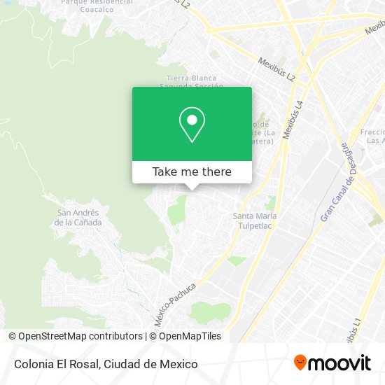 Colonia El Rosal map