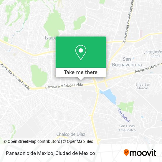 Mapa de Panasonic de Mexico