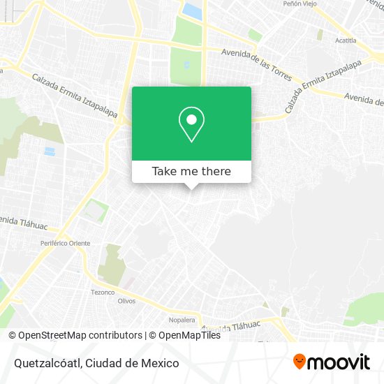 Quetzalcóatl map