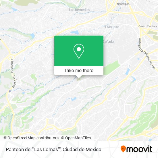 Mapa de Panteón de ""Las Lomas""
