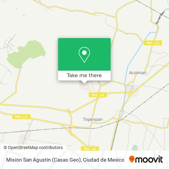 Misión San Agustín (Casas Geo) map