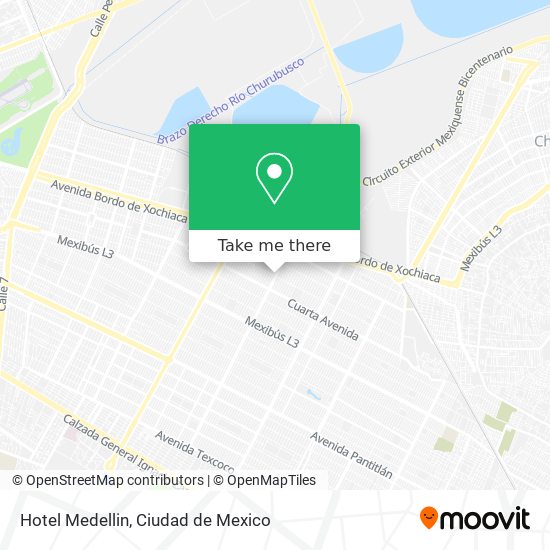 Mapa de Hotel Medellin