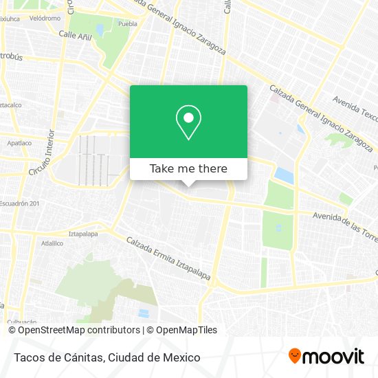 Tacos de Cánitas map
