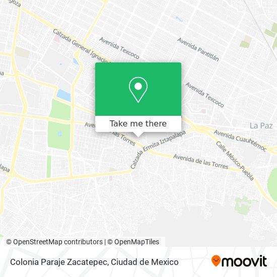 Mapa de Colonia Paraje Zacatepec