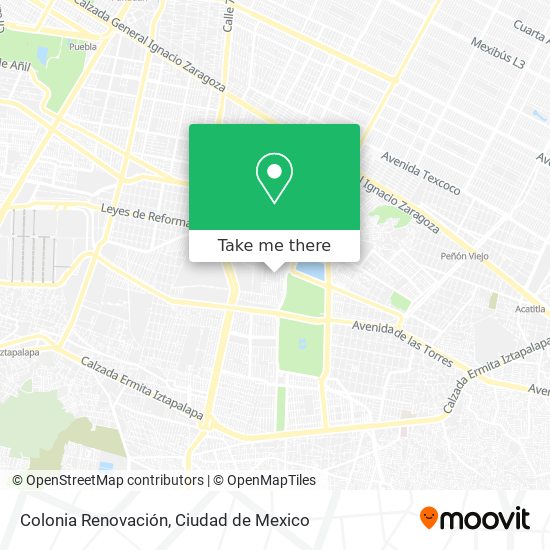 Colonia Renovación map