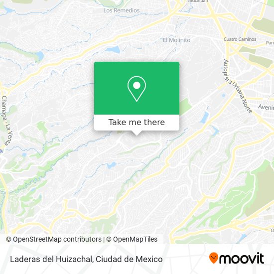 Mapa de Laderas del Huizachal