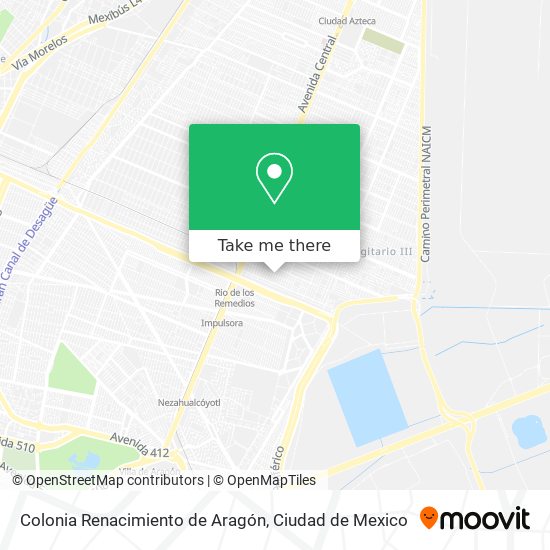 Colonia Renacimiento de Aragón map