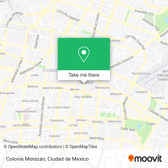 Mapa de Colonia Morazán