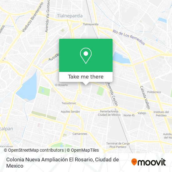 Colonia Nueva Ampliación El Rosario map