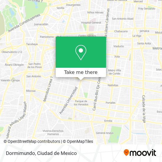 Dormimundo map