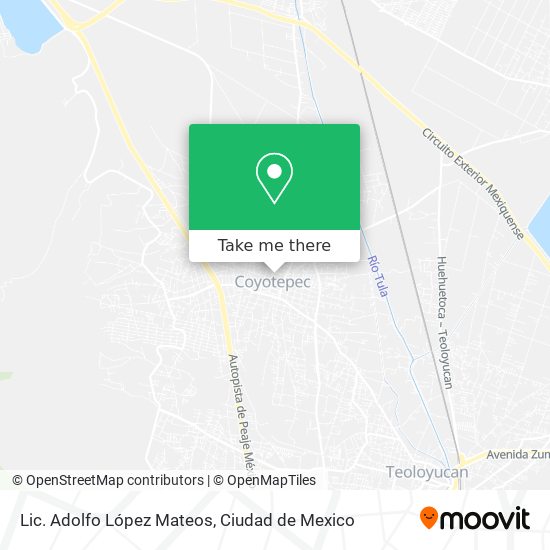 Lic. Adolfo López Mateos map