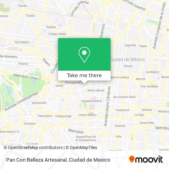 Pan Con Belleza Artesanal map