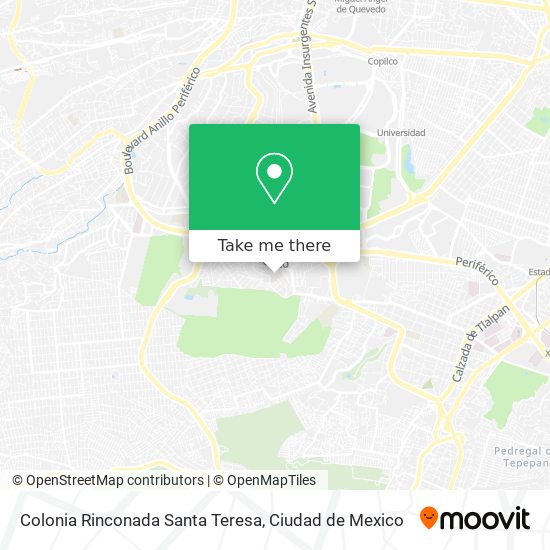 Mapa de Colonia Rinconada Santa Teresa