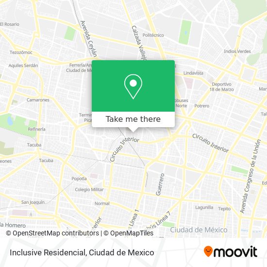 Inclusive Residencial map