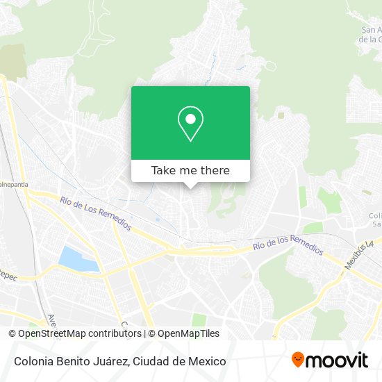 Colonia Benito Juárez map